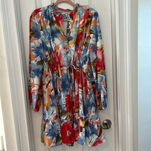 JODIFL Floral Drawstring Dress